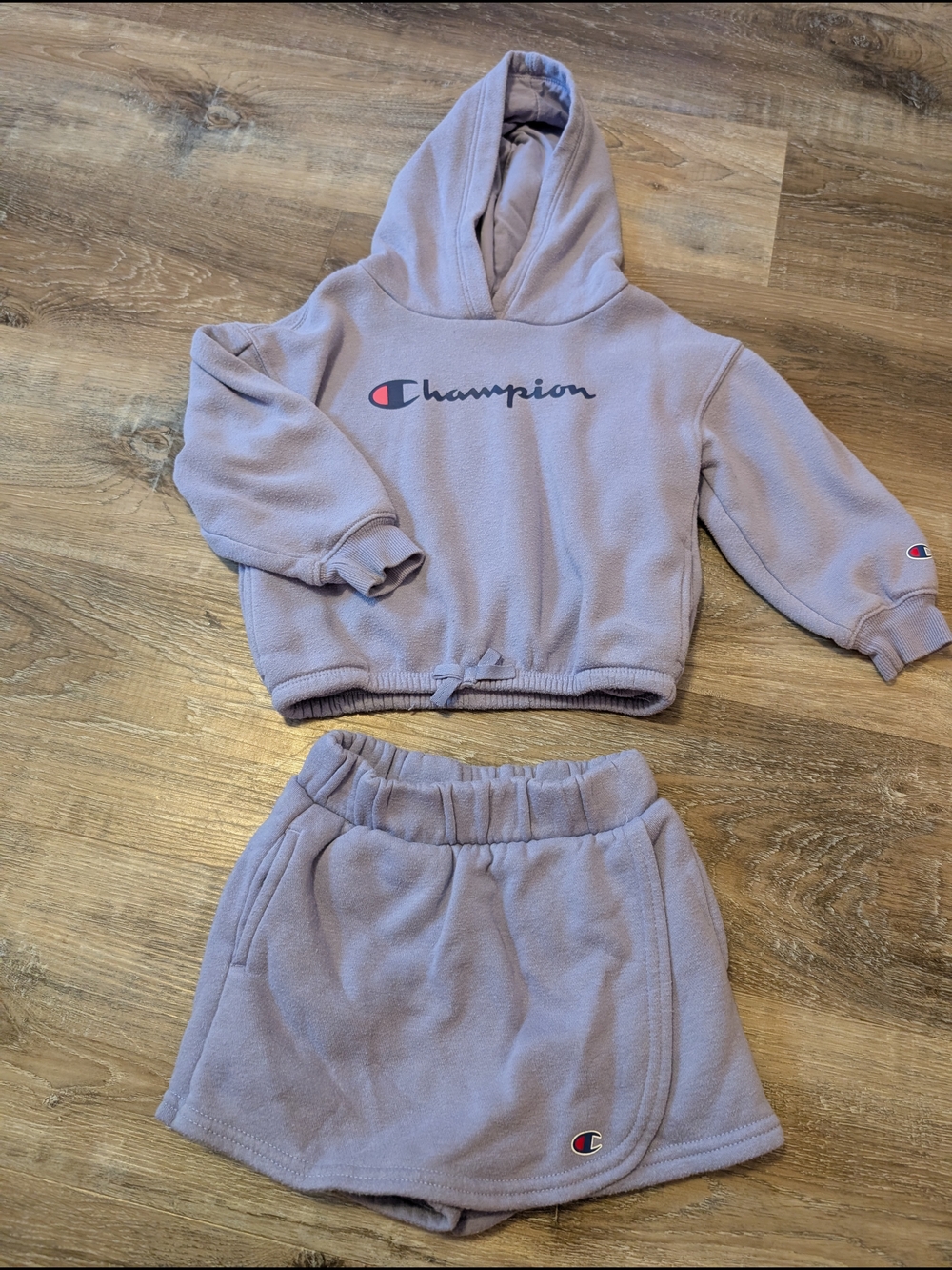 Champion Kids Lavender Hoodie & Skort Set